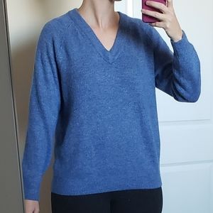H&M Oversized V-Neck Raglan Dad Sweater Sz S